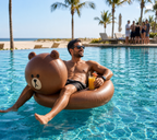 LINE FRIENDS BROWN & SALLY Swimming Ring Tube