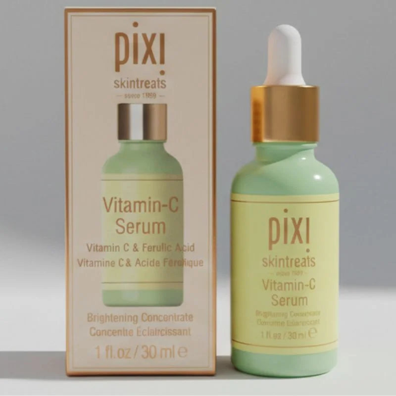 Pixi Vitamin C Brightening Serum with Ferulic Acid & Probiotics | Antioxidant Glow & Barrier Support