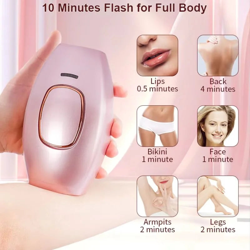 IPL Laser Hair Removal Device  | Permanent Hair Reduction Epilator | Painless Body Hair Remover