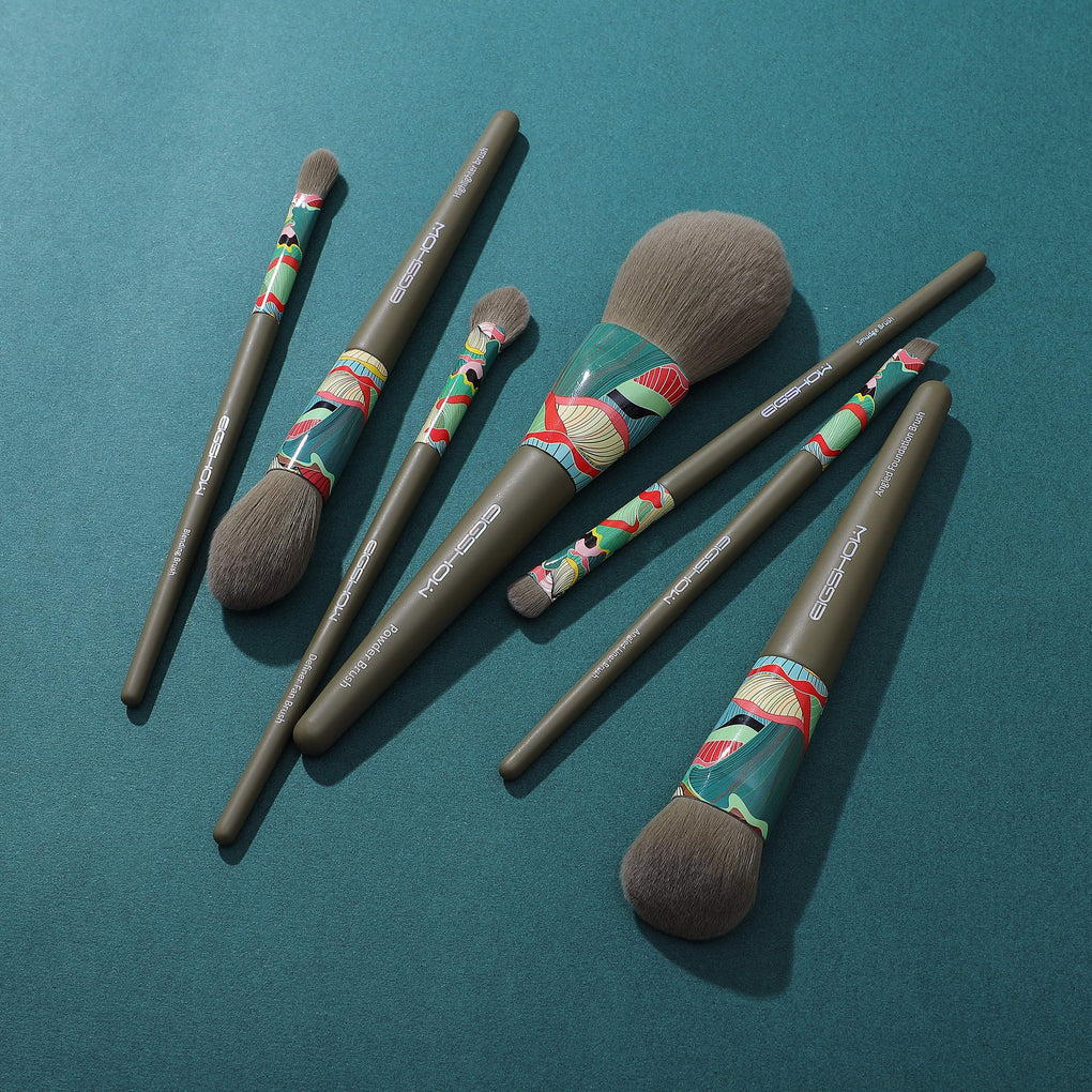 7 PCS GREENER BRUSH KIT WITH ECO-FRIENDLY CARTON CYLINDER BOX