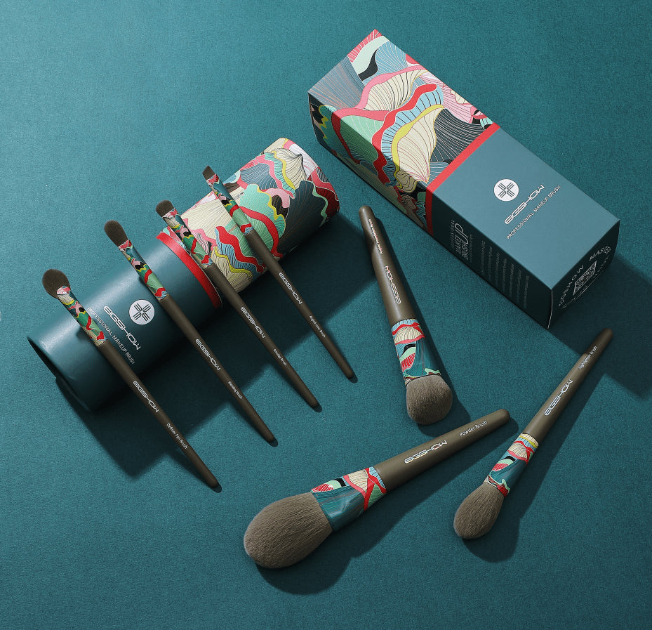7 PCS GREENER BRUSH KIT WITH ECO-FRIENDLY CARTON CYLINDER BOX